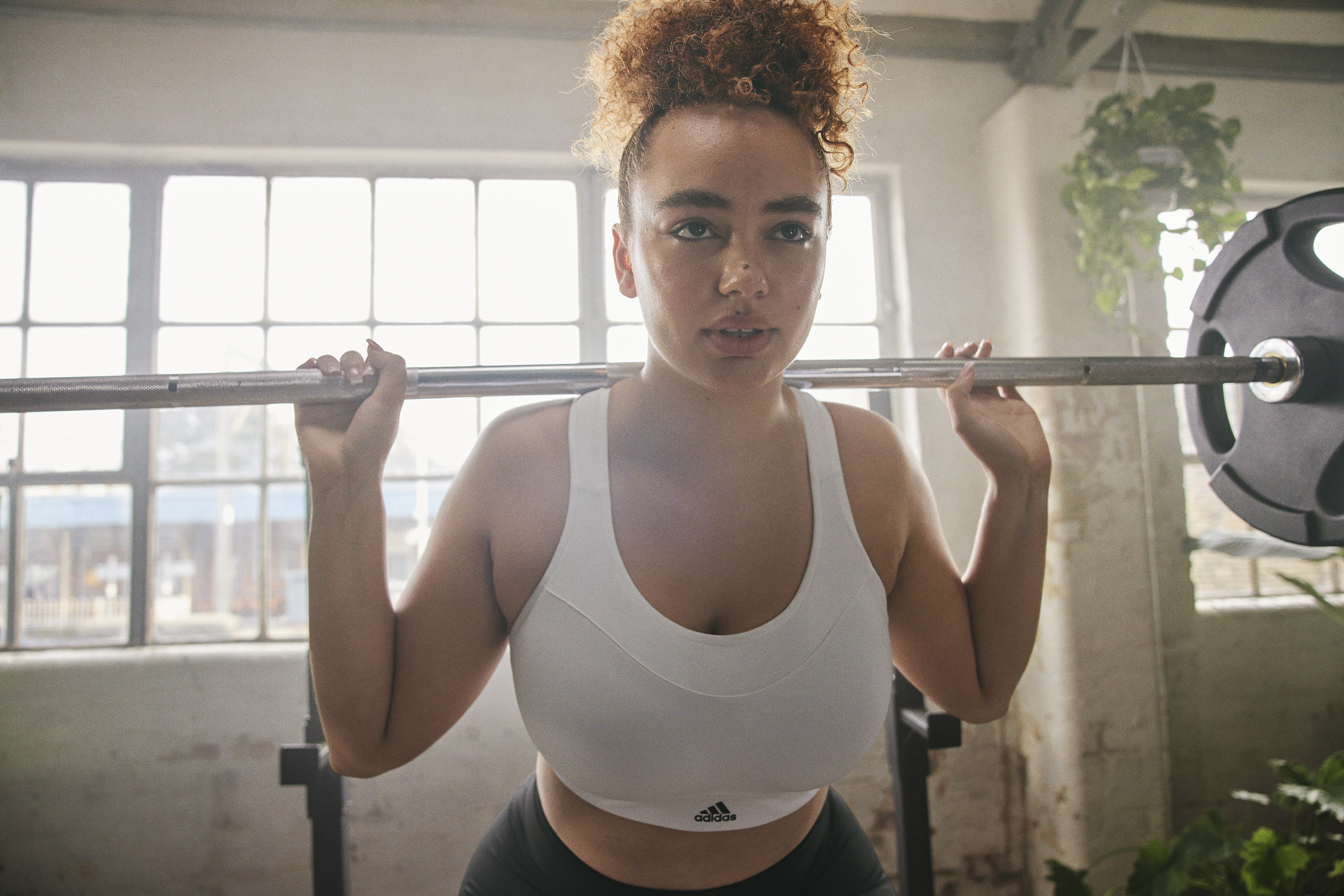 girl working out and lifting weights