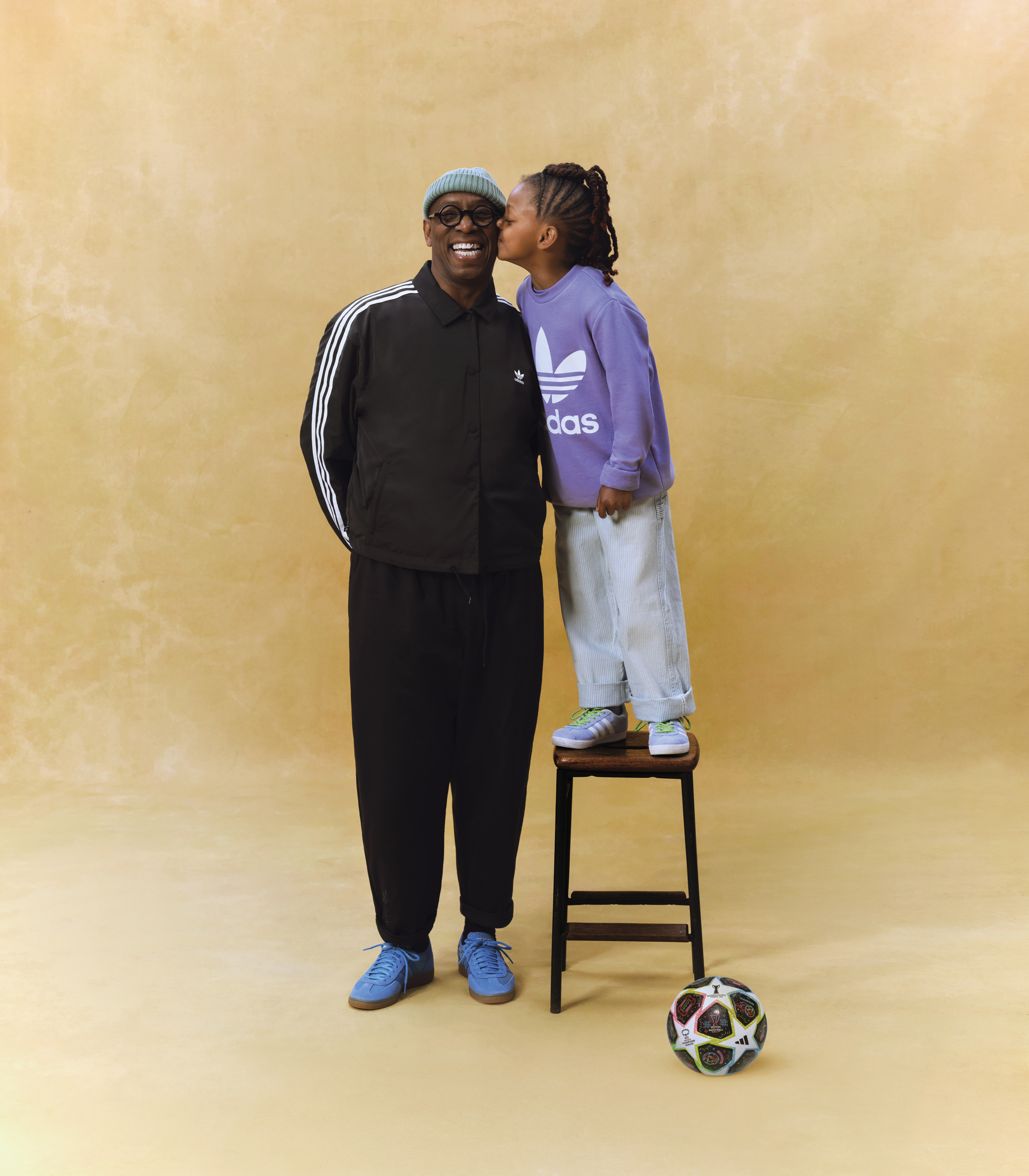 Ian Wright ze swoją córką