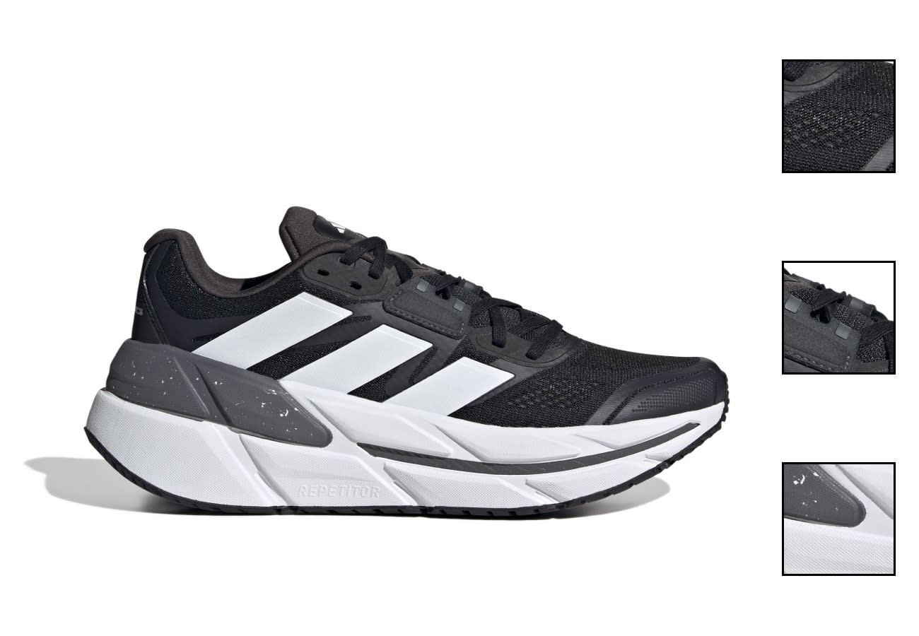 Amazon.com | adidas Men's Sneaker Running Shoes, Grey/Orange/White, 10.5 |  Road Running