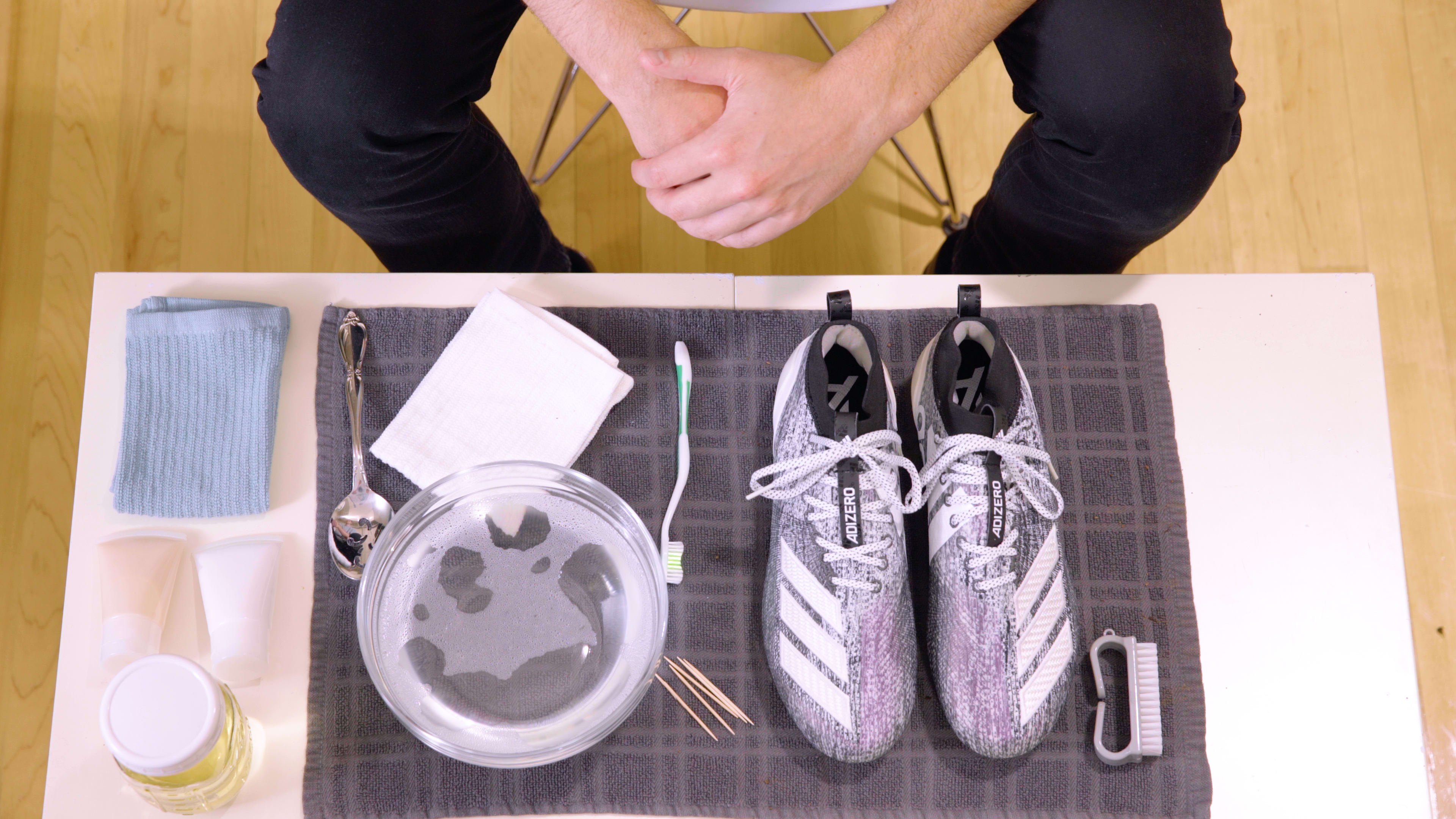 how-to-clean-football-cleats-step
