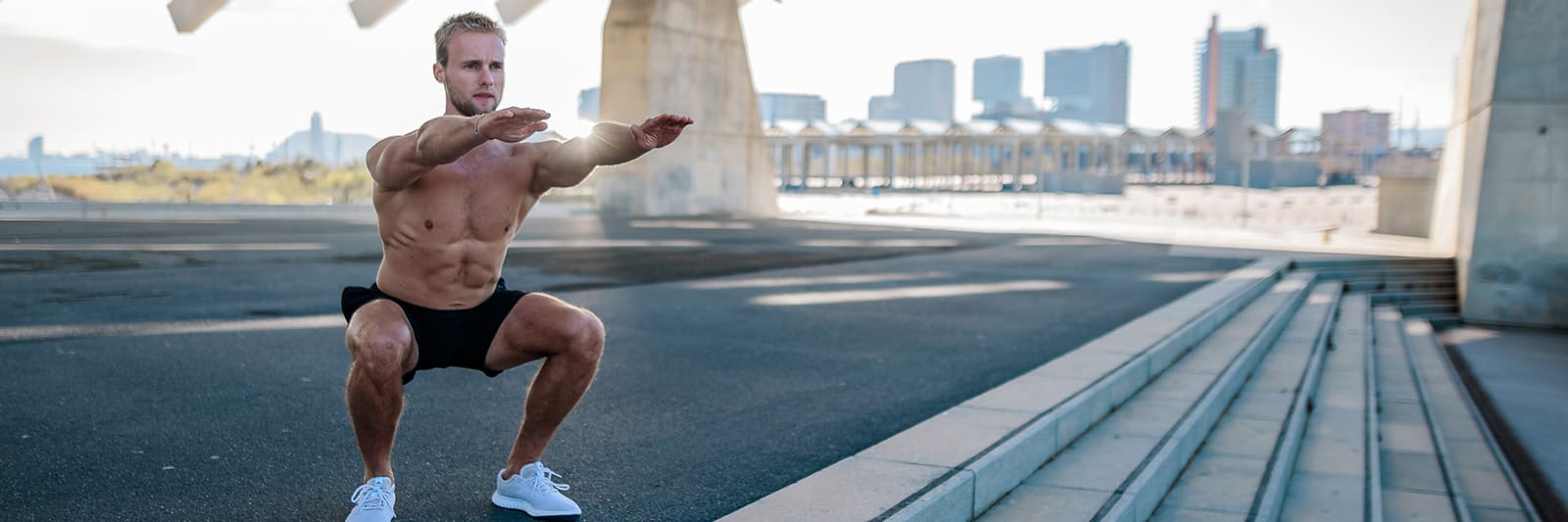 Woman Plus Size in Gym Doing Exercises with Running Training App