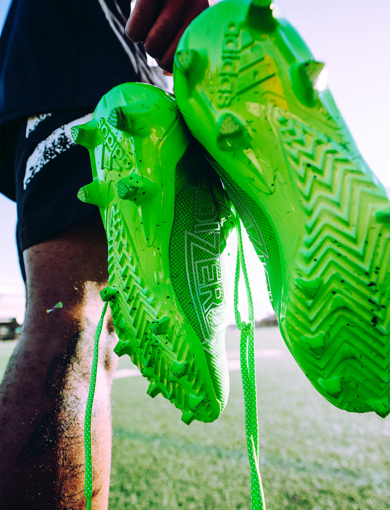 lime green adidas football cleats