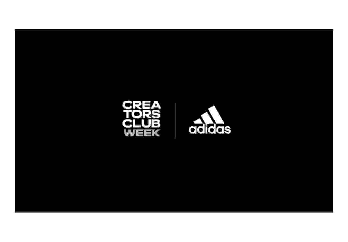 Adidas and Creators Club Week Logos
