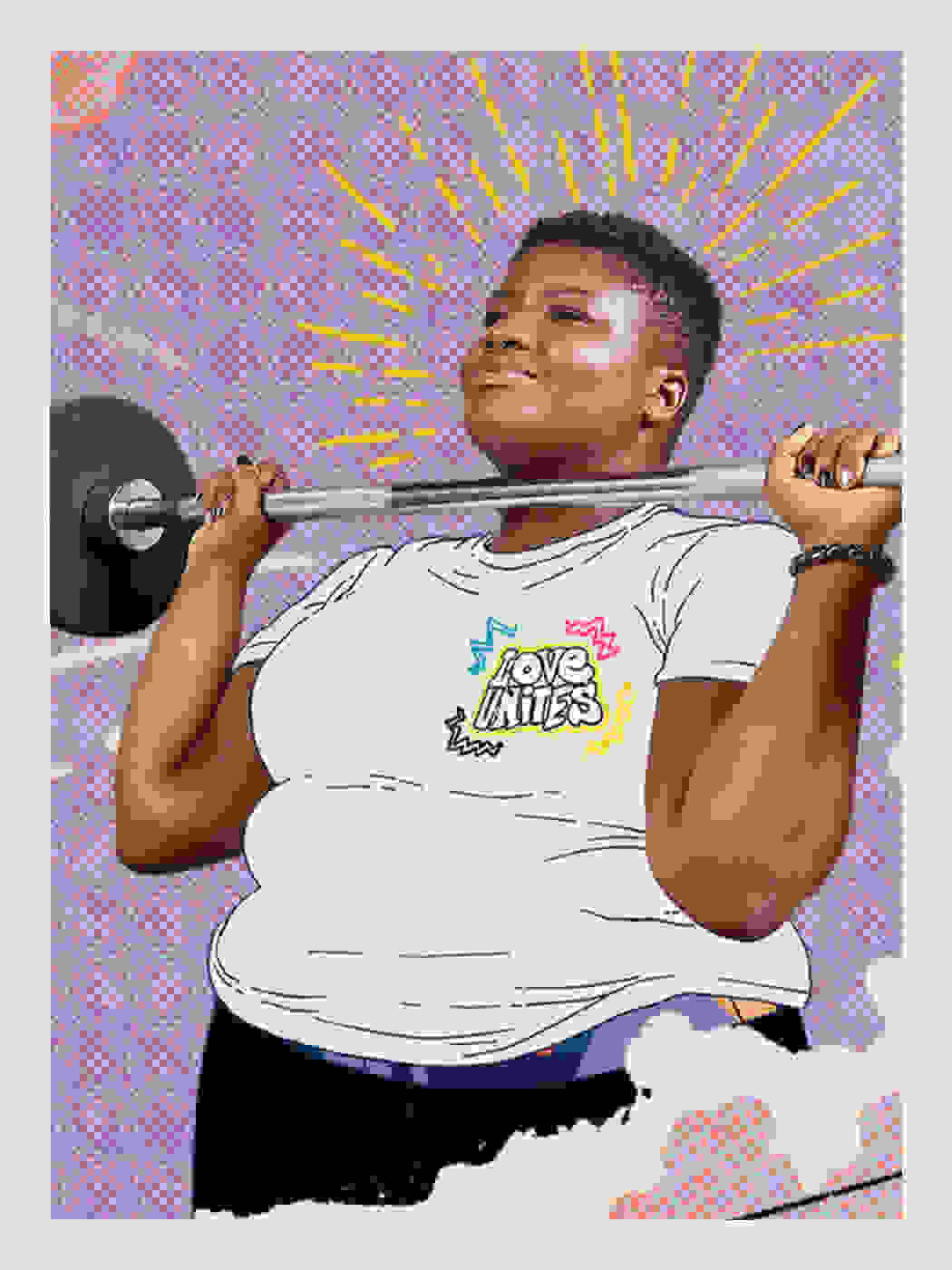 Collage featuring Pride representative.