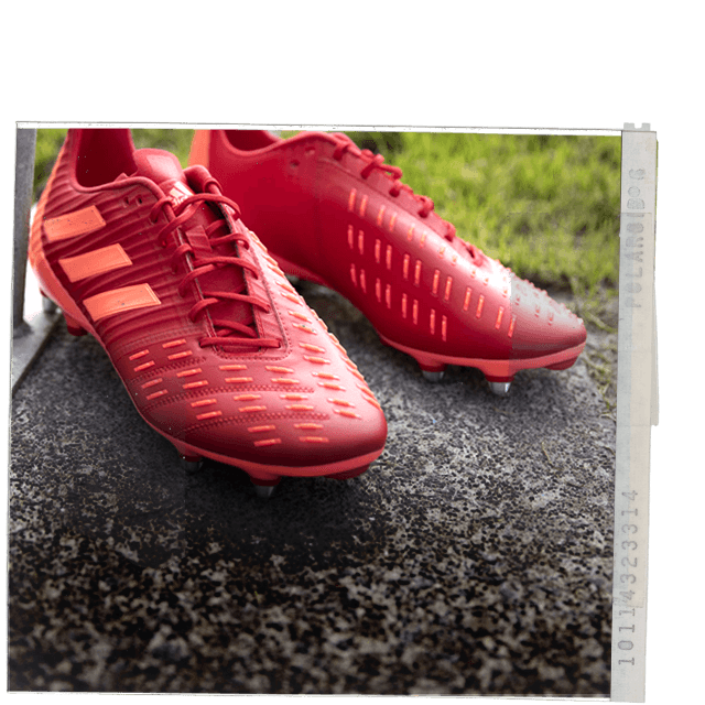 red adidas rugby boots