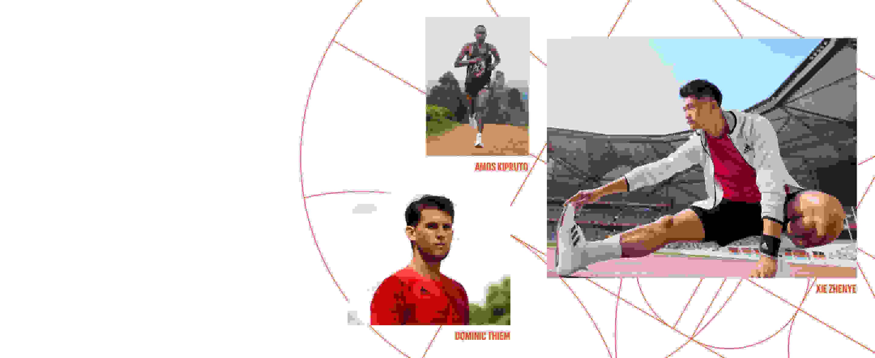 Hifumi Abe, Noah Lyles and Xie Zhenye wear the Tokyo Collection