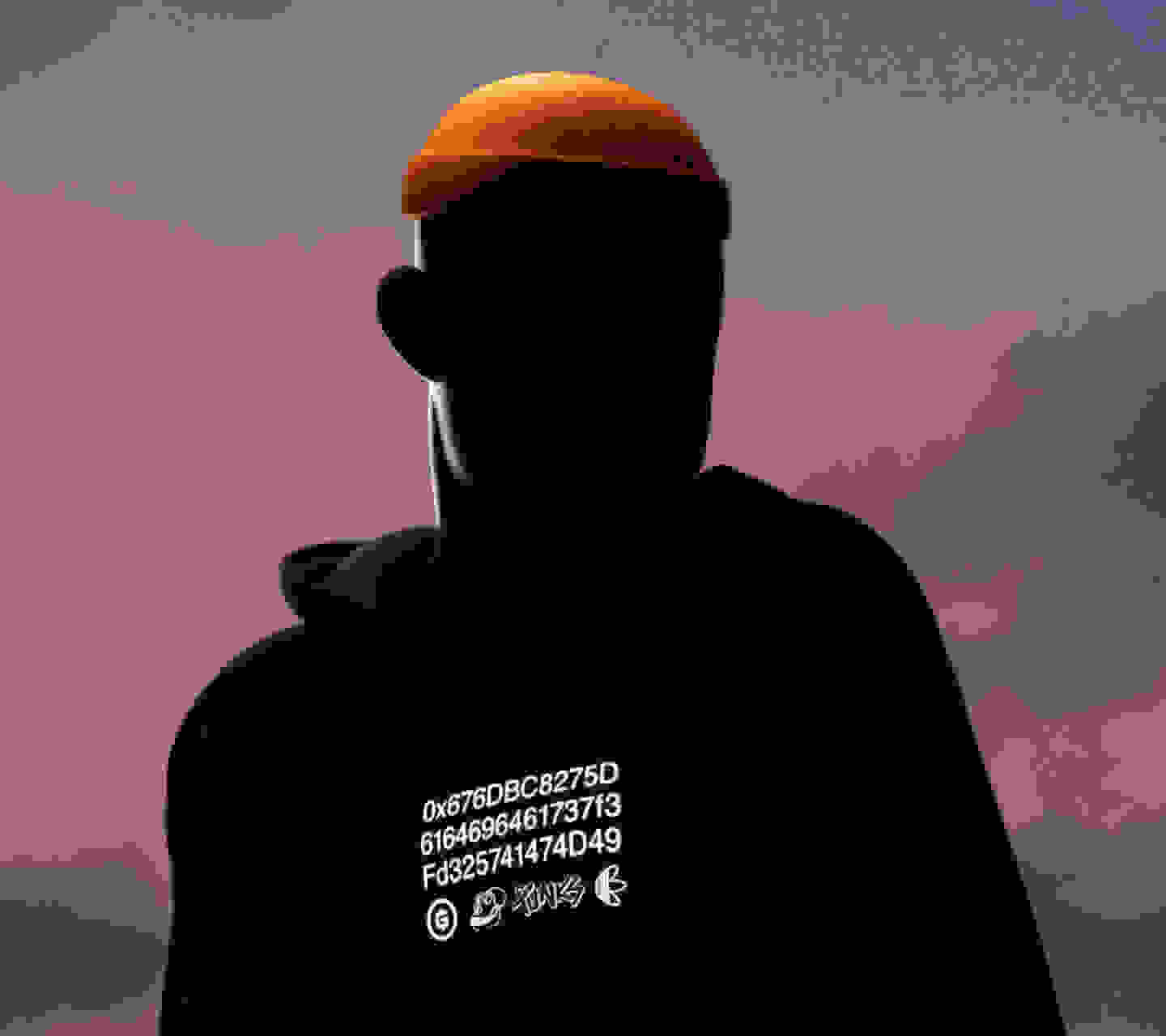 gmoney dressed in adidas apparel on a sunset background