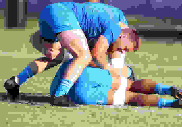 Sam Cane playing with team mates