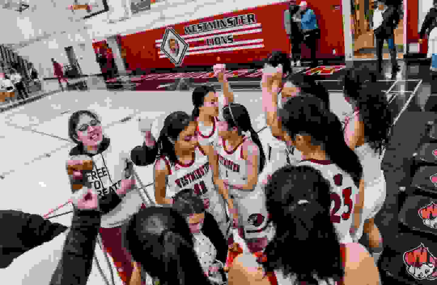 Image showing a girls basketball team in training in LA