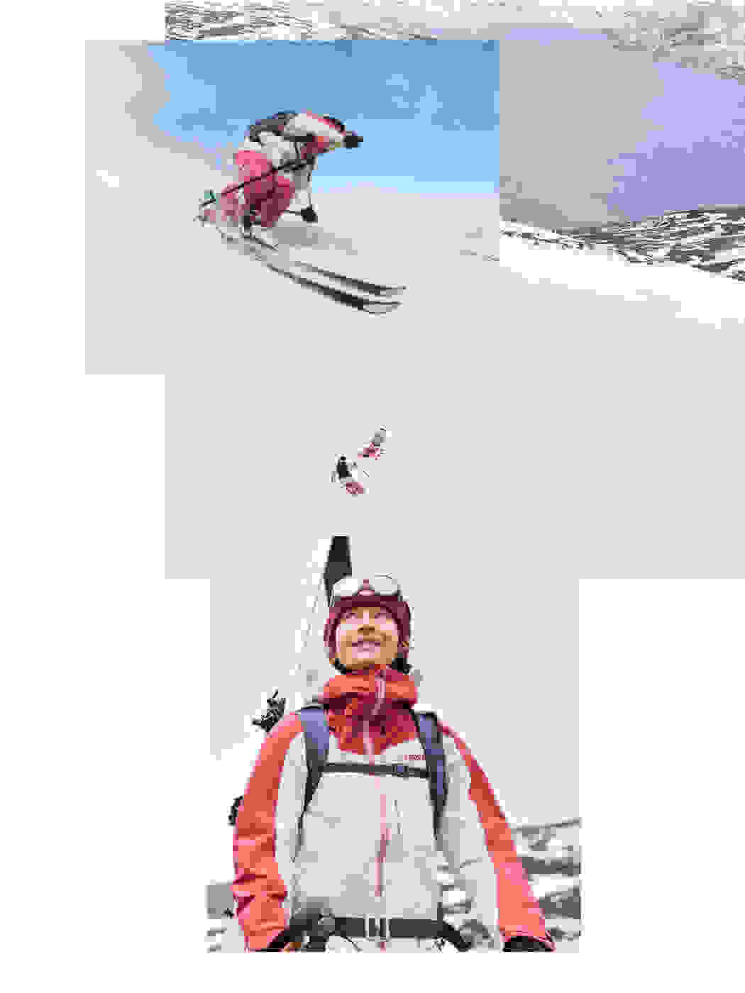 Image of Caja Schöpf, Professional Skier in new adidas TERREX product.