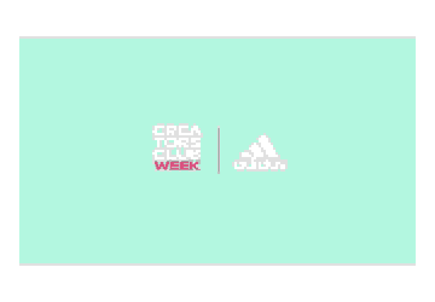 Adidas and Creators Club Week Logo