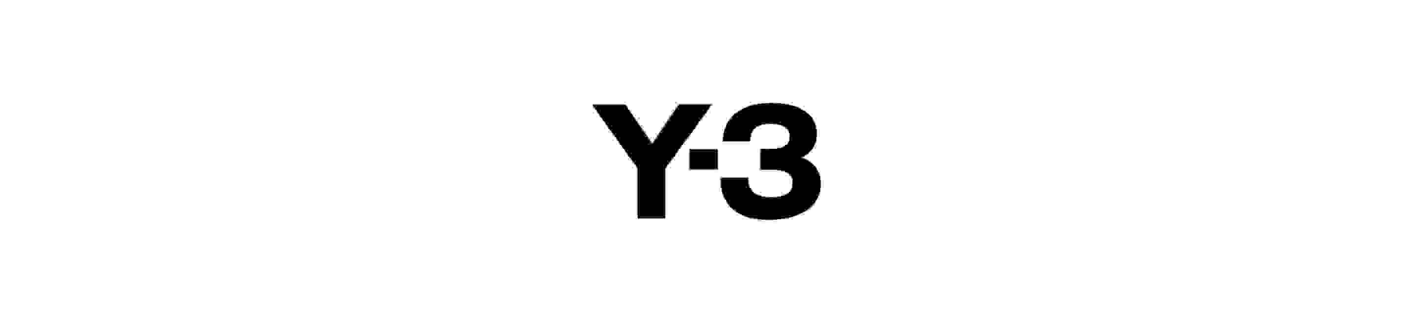 The black Y-3 logo on a white background.