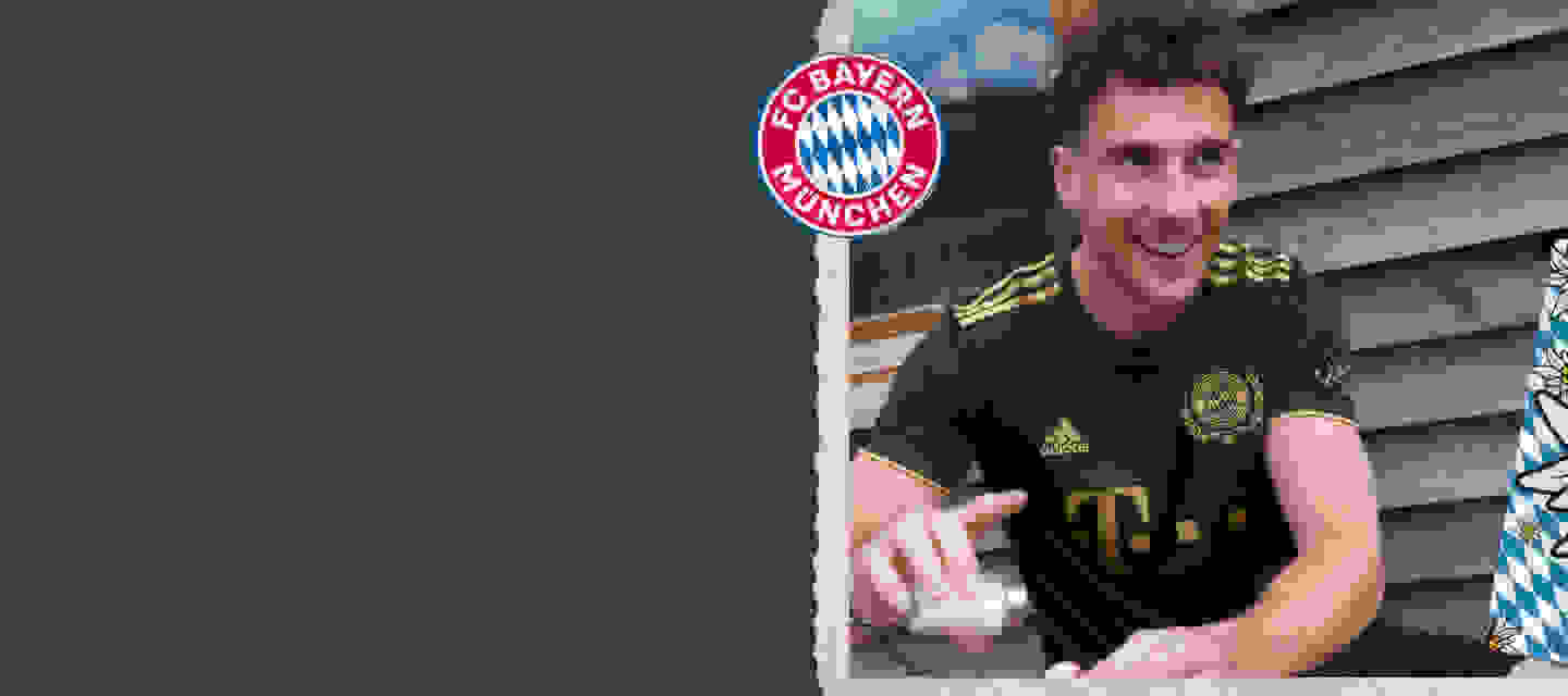Image of athlete wearing FC Bayern Fourth kit