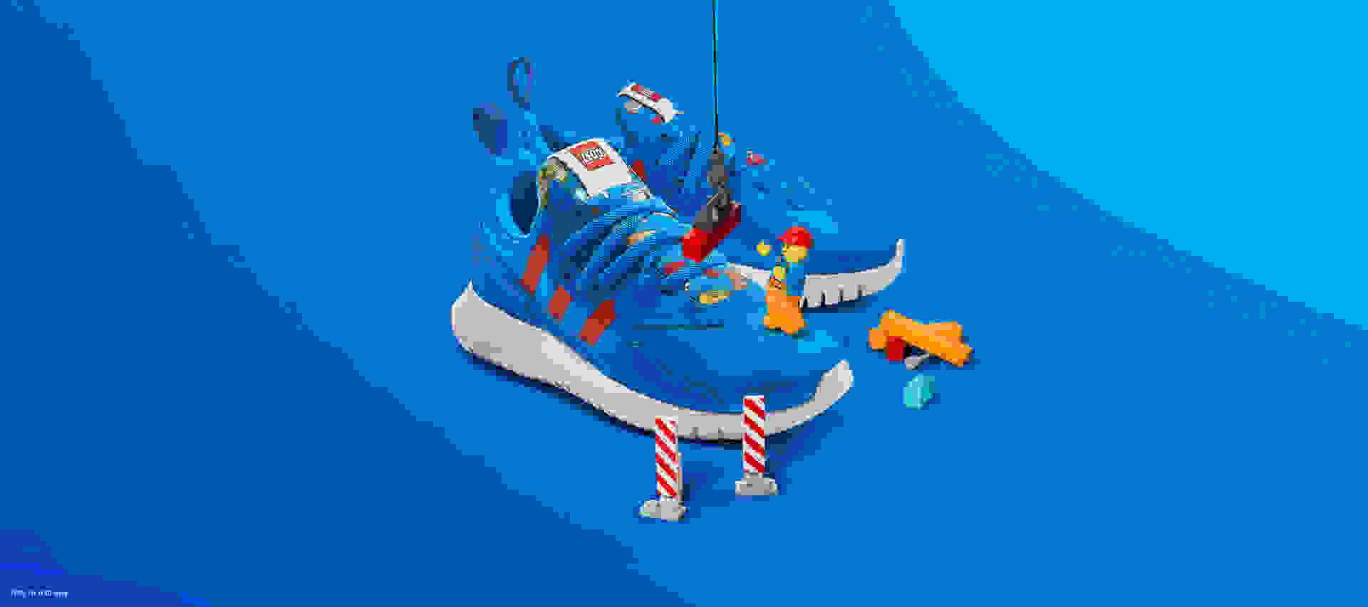 Key visual with a kid wearing the new adidas LEGO® Originals collection