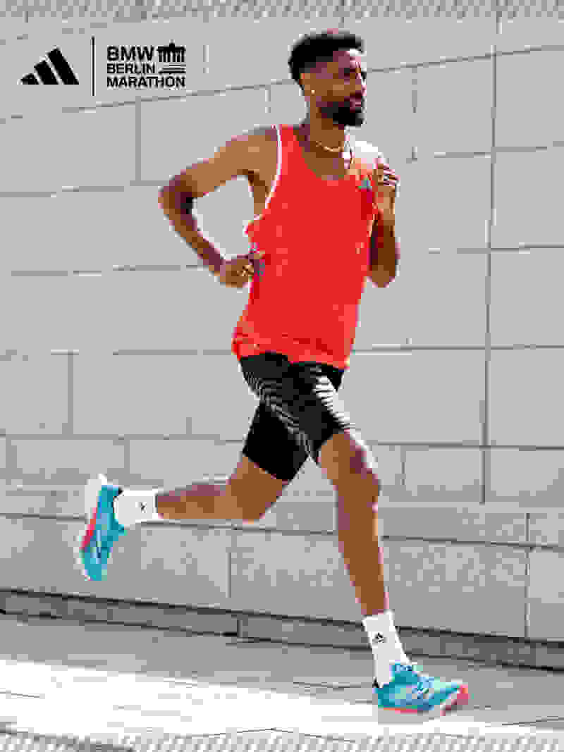 Image of runner in action.