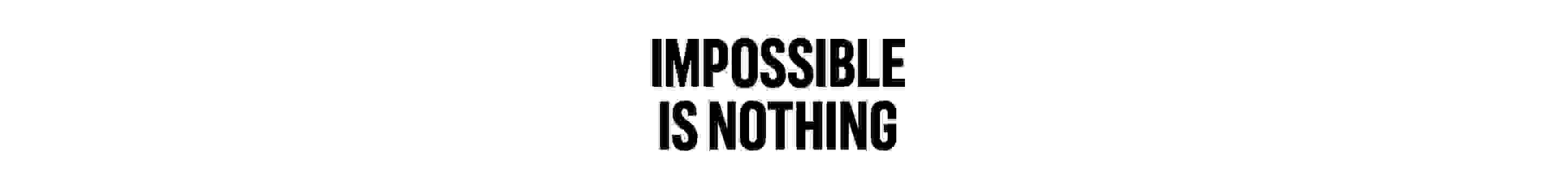 Impossible is nothing logo
