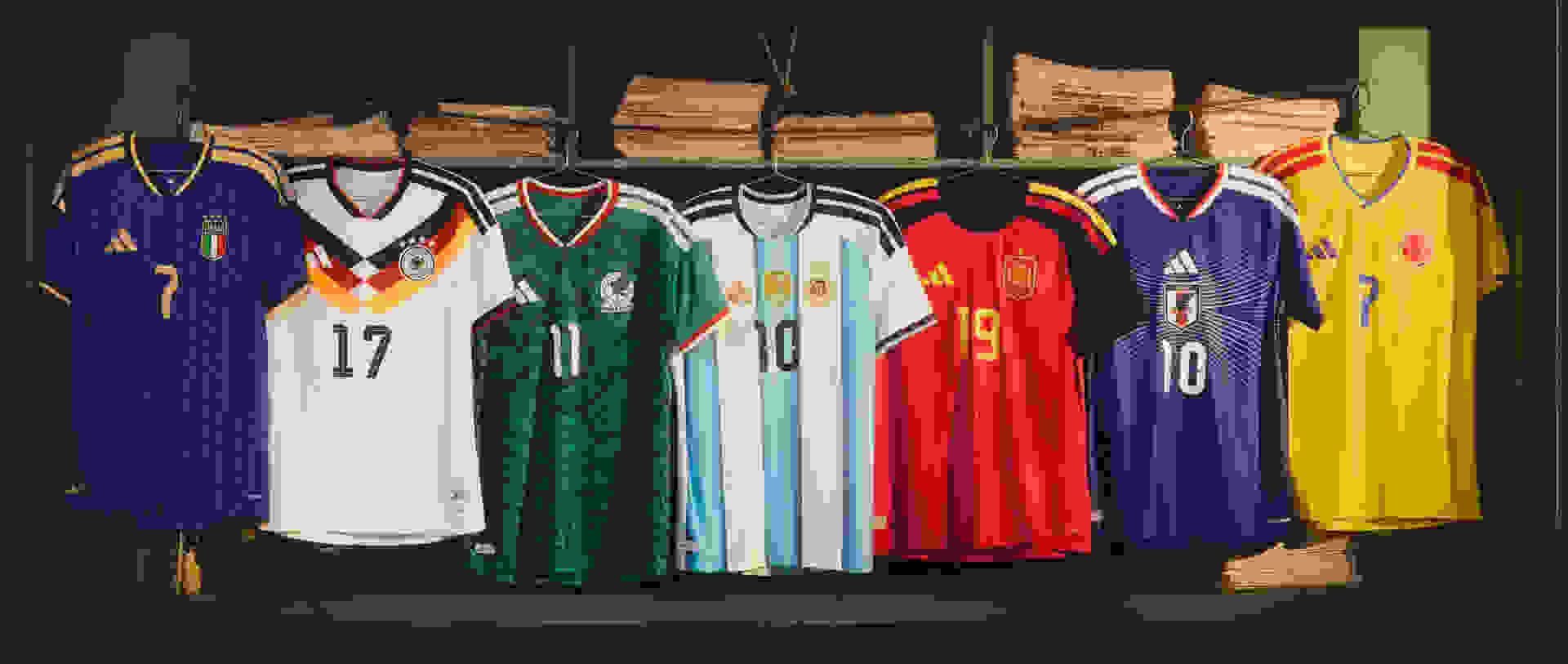 Fifa World Cup 26™ Home Kits와 함께 선보이는 비주얼 컴포지션