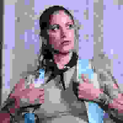 close up on female runner in sunglasses