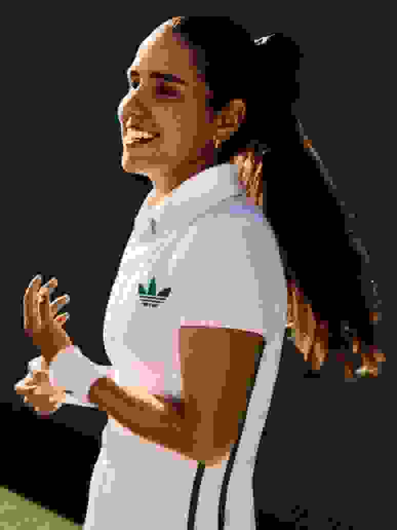 Tennis player Camila Osorio wearing the London Originals Collection.