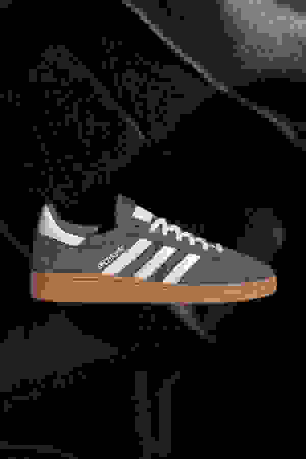 Side view of brown Spezial adidas sneaker.