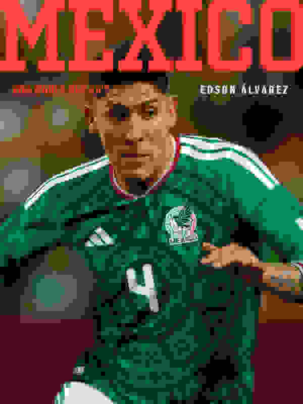 FIFA ワールドカップ 26™メキシコ代表ホームユニフォームを着用したエドソン・アルバレスのビジュアル