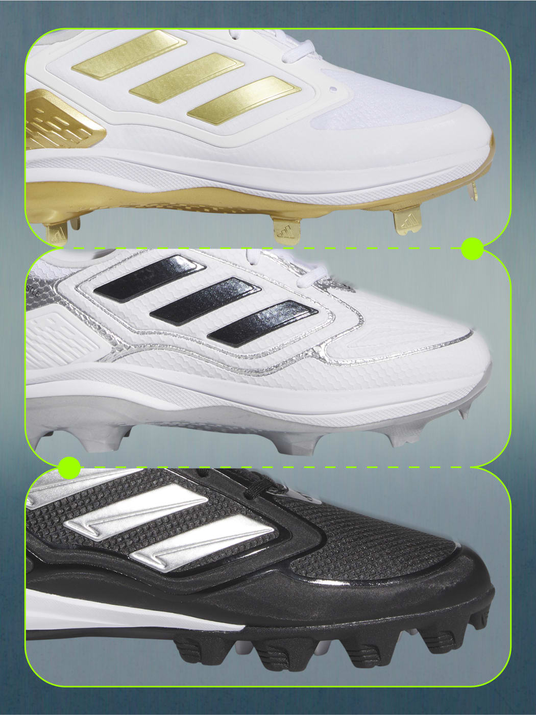 Adidas metal softball cleats hot sale