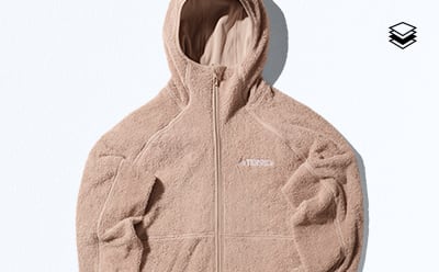 A close-up of an Adidas Terrex jacket