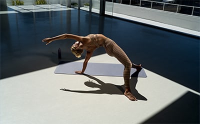 Male model working out in adidas training collection