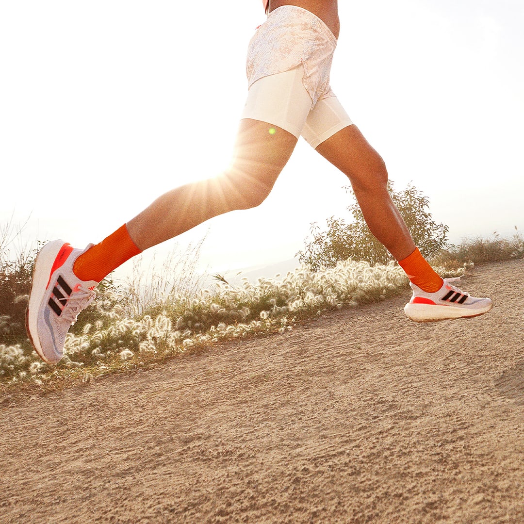 Women Running White Ultraboost Light Shoes