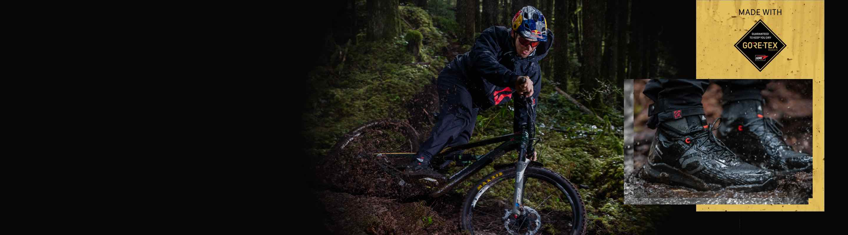 darren-berrecloth_biking_in_muddy_forest_equipped_with_adidas-fiveten-trailcross-goretex-shoe