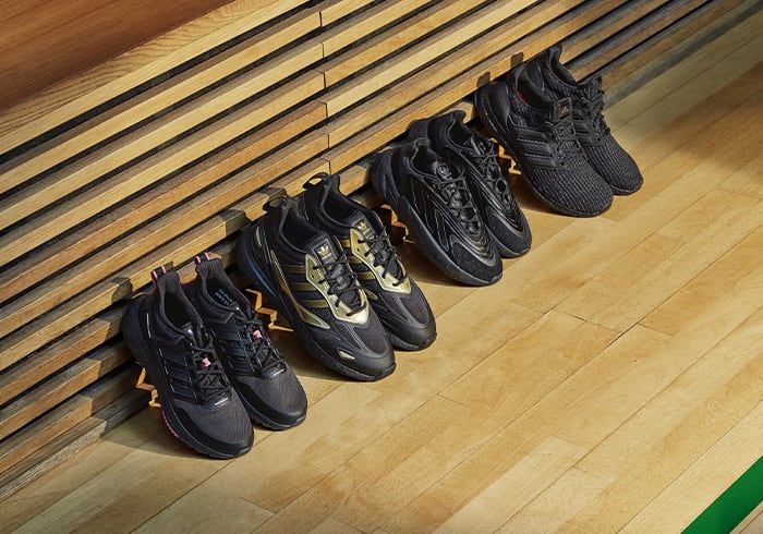 Picture of triple black shoes