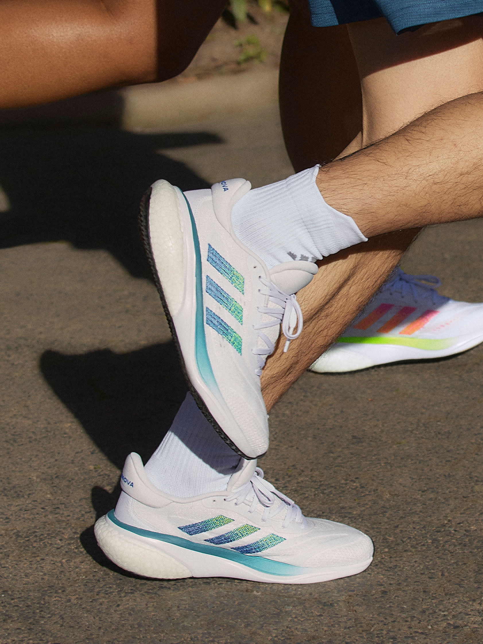 Close up of Supernova shoe in action
