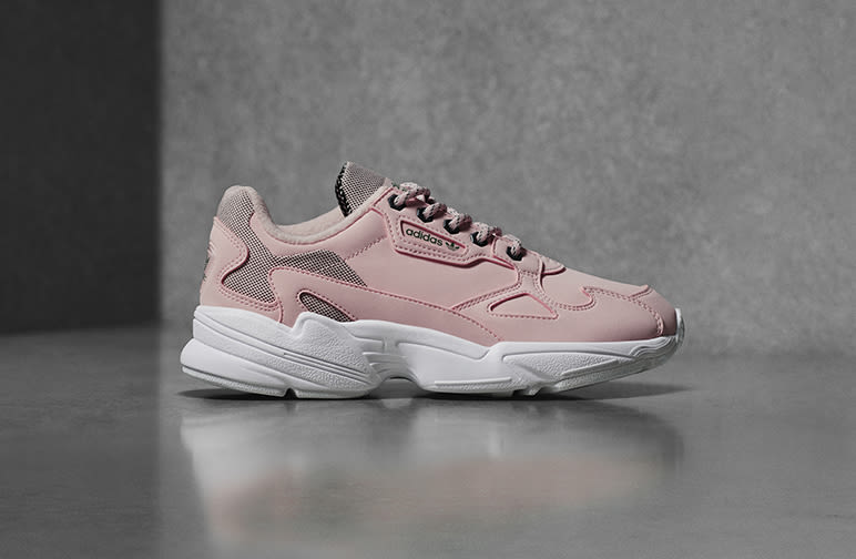 pink adidas falcon shoes