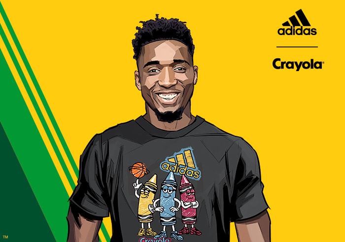 adidas donovan mitchell crayola