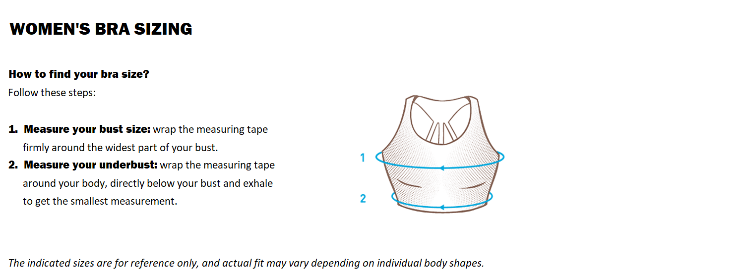 adidas: How to find your correct sports bra size