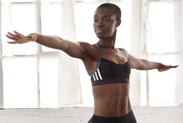 adidas longline sports bra