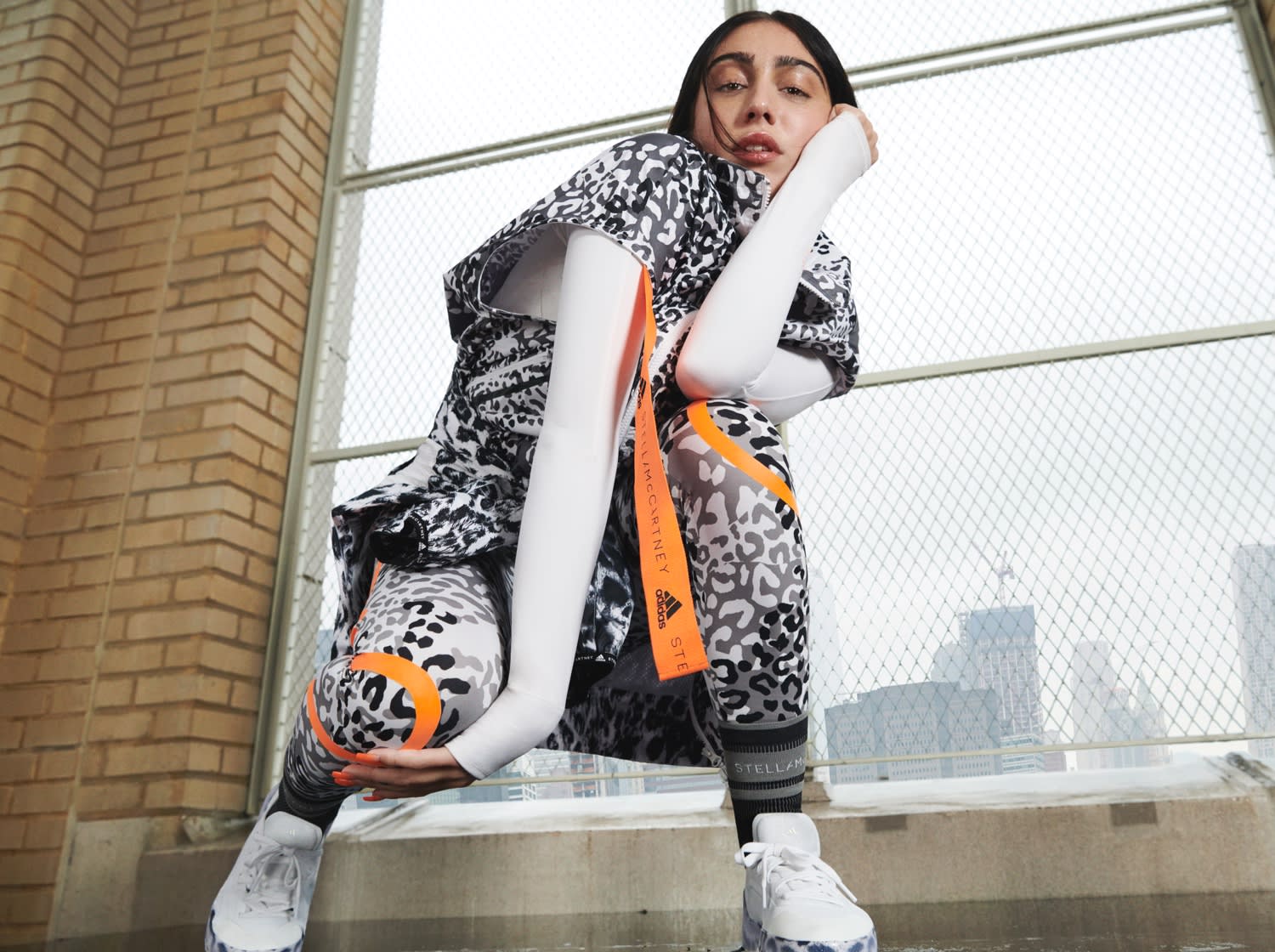 adidas by stella mccartney leopard sneakers