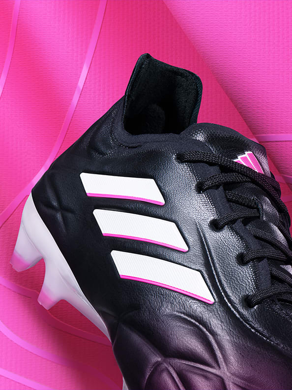 Footballer with the Copa Pure boot.