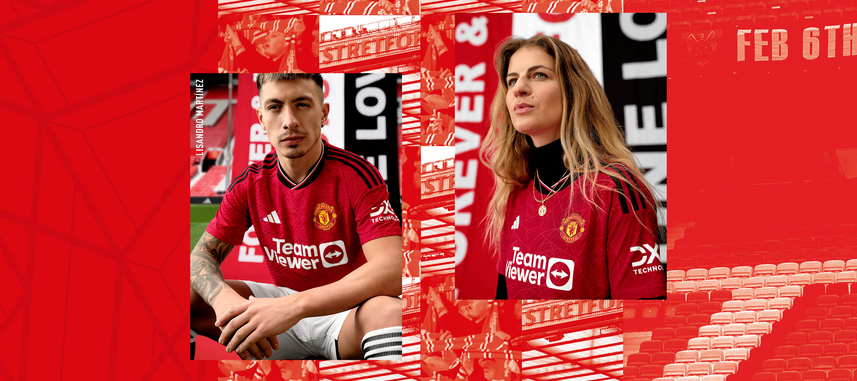 adidas Women's Manchester United 23/24 Home Jersey