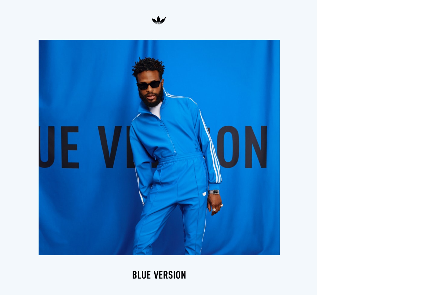 Duckwrth is wearing the Blue Version Beckenbauer tracksuit in bluebird.