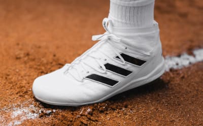 all white adidas baseball cleats