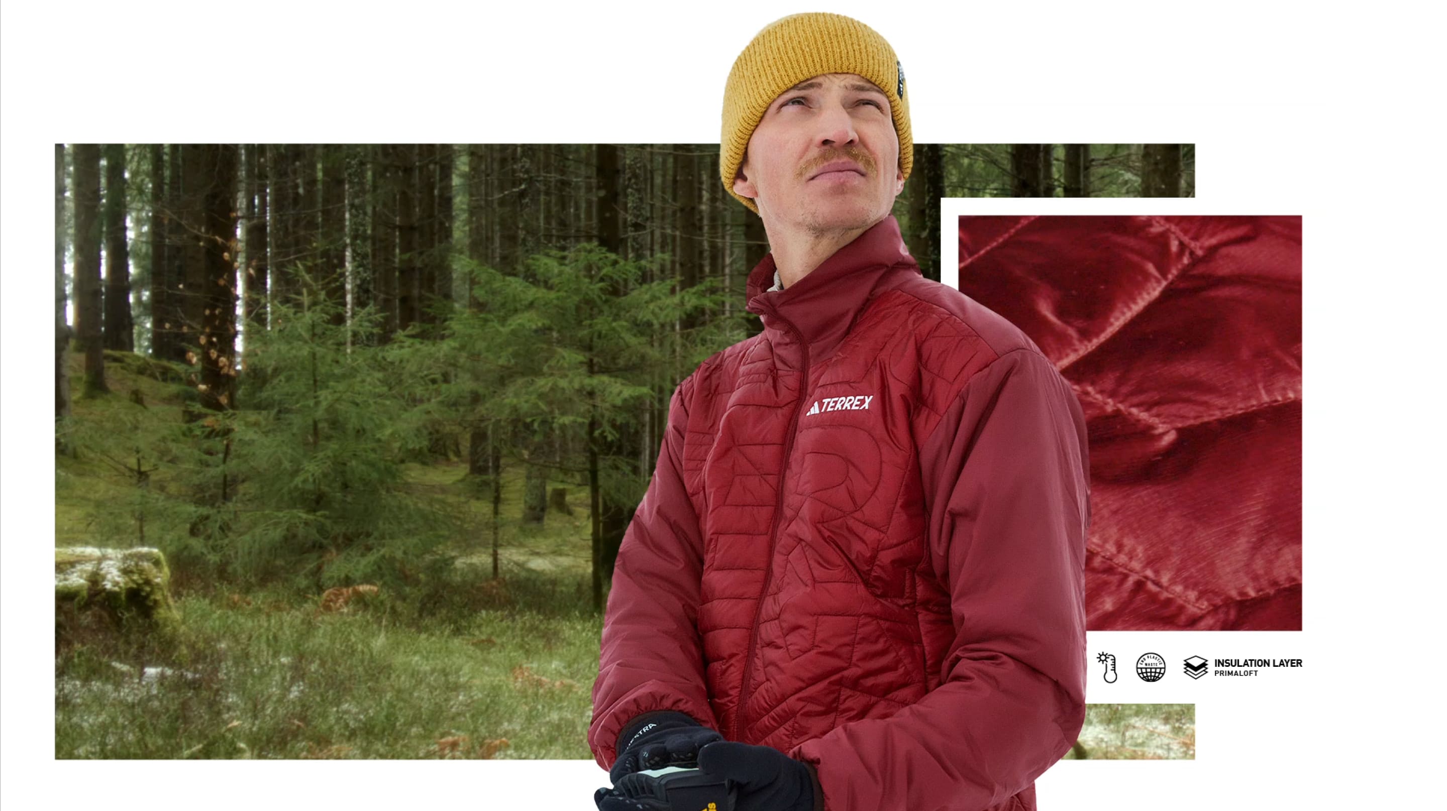 adidas Terrex Multi Insulation Hooded Hiking Black US | Men\'s adidas - | Jacket