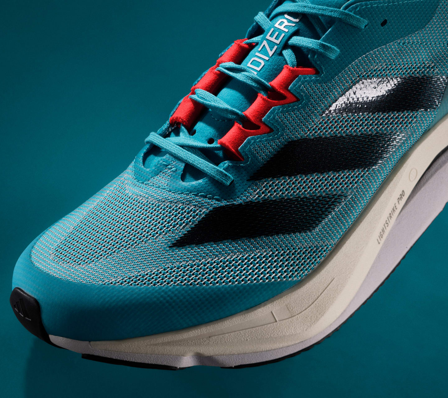 adidas Adizero Boston 12 Running Shoes - Turquoise | Men's Running 