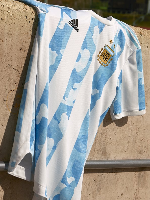 The new Argentina Home Authentic jersey in it's full glory is shown here