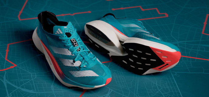 Adidas Run X Adizero - Calcetines Running verde l