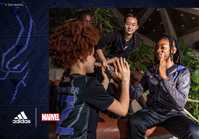 Group of kids having fun in the Black Panther Kids Pack.