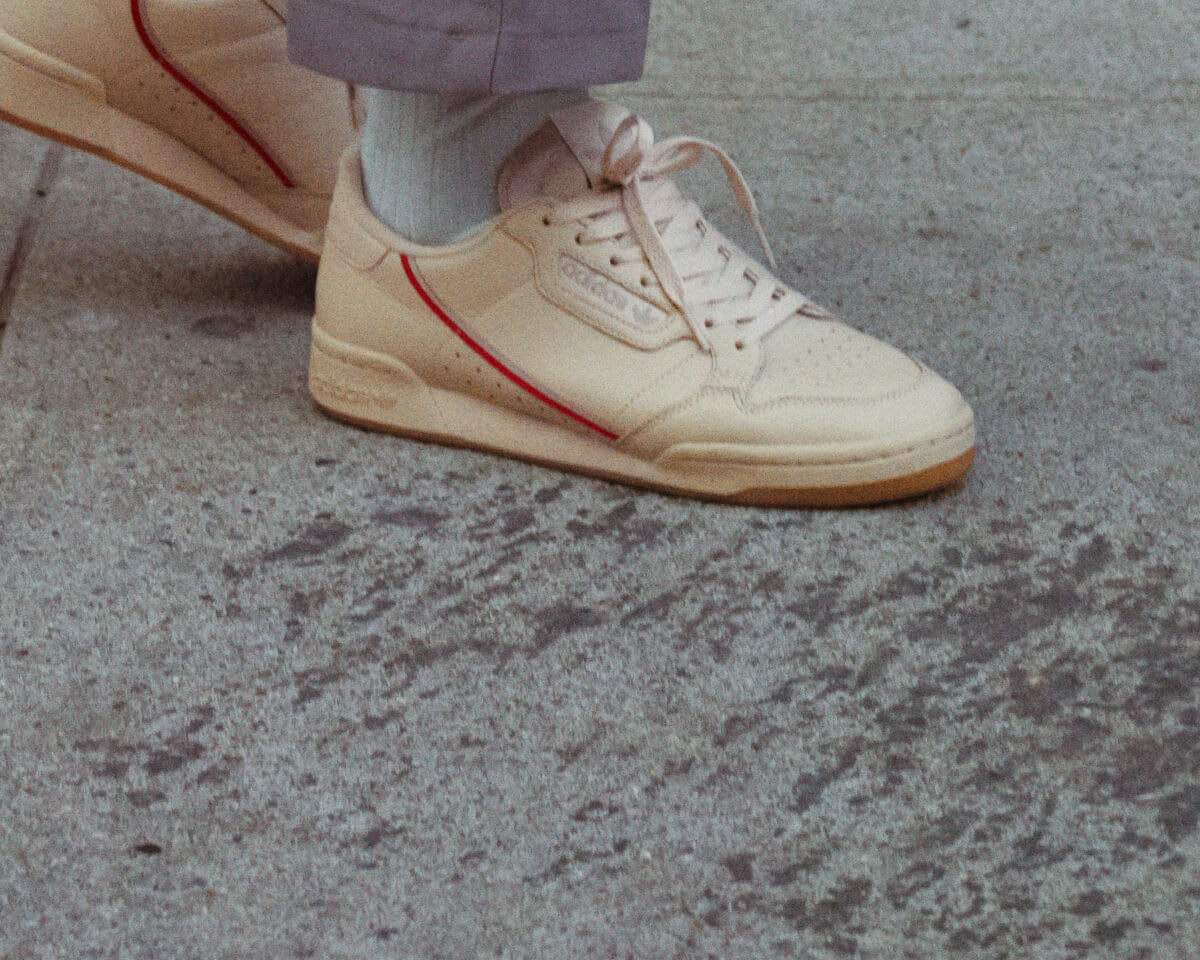 adidas continental 80 beige homme