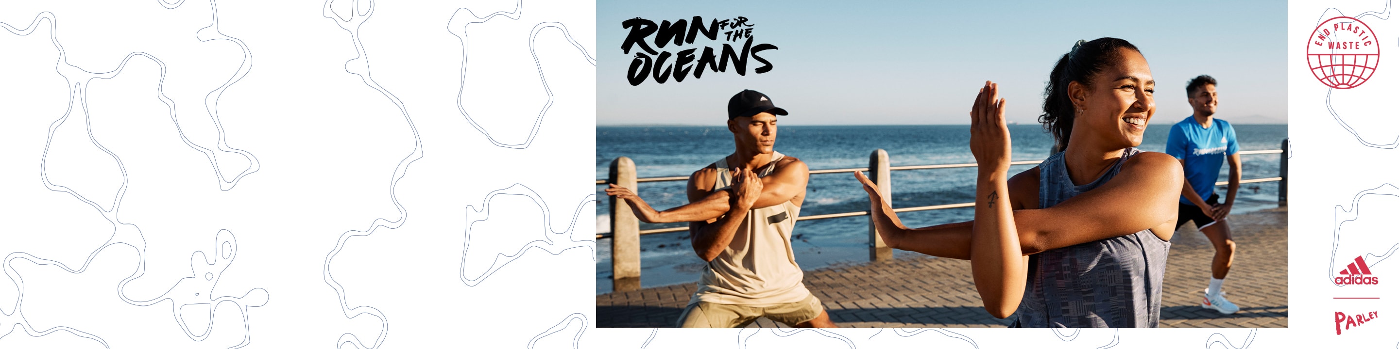A woman is warming up to get ready for Run For The Oceans