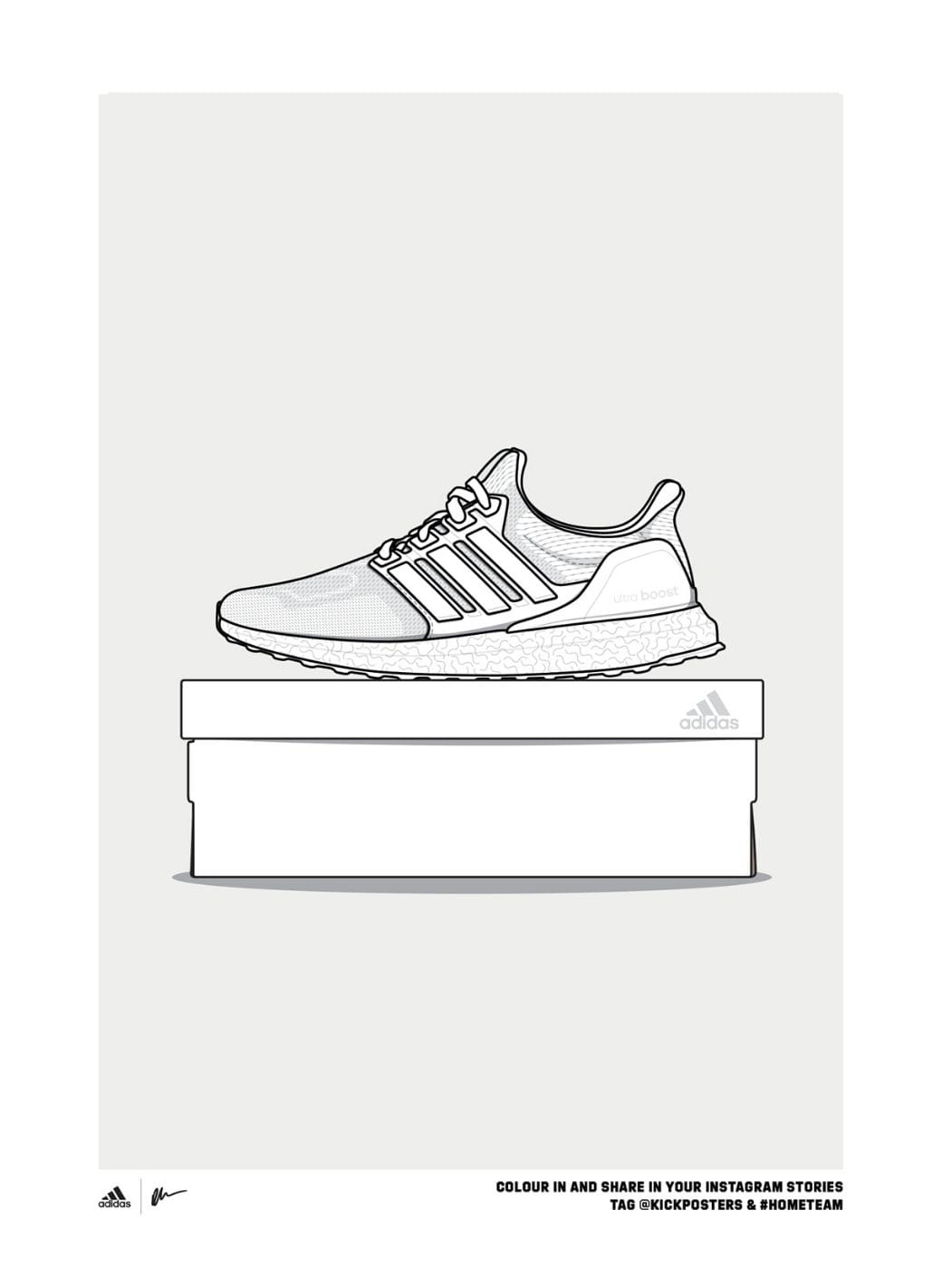 dessin chaussure adidas