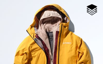 Yellow Techrock gore-tex c-knit jacket